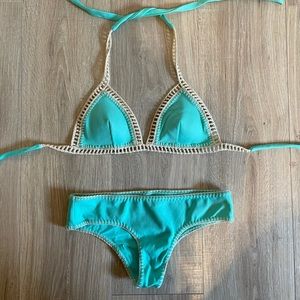 Crocheted bikini set